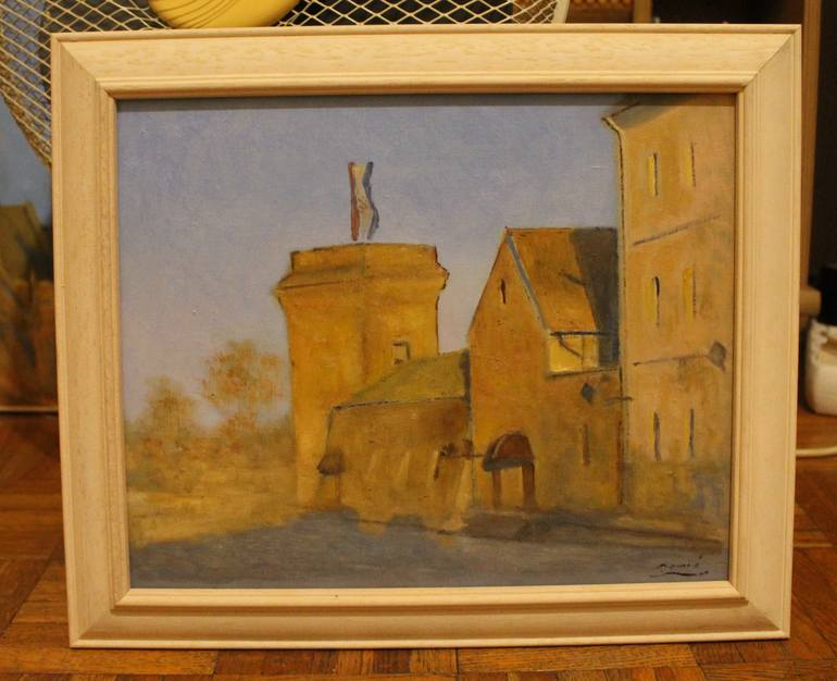 Original Impressionism Cities Painting by Drazen Romic