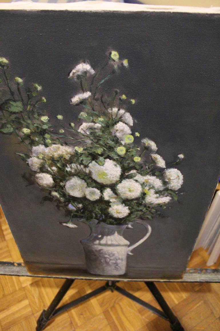 Original Floral Painting by Drazen Romic