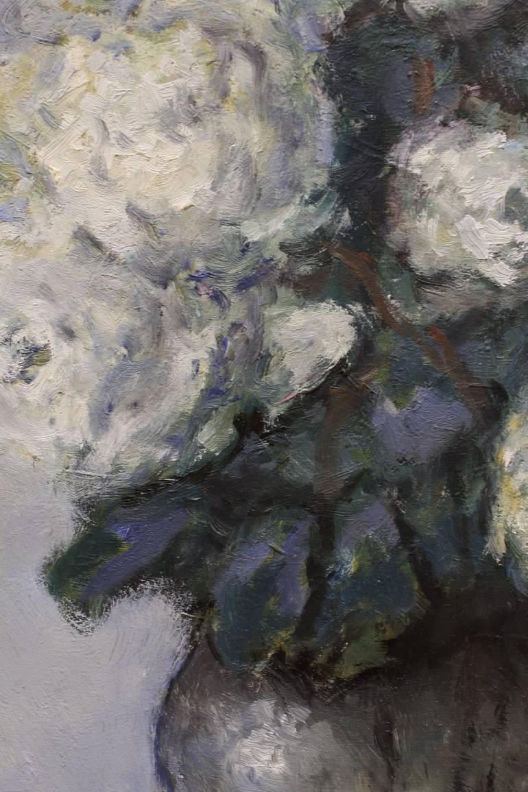 Original Impressionism Floral Painting by Drazen Romic