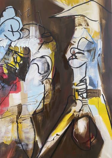 Original Figurative Abstract Paintings by Brendon Hull