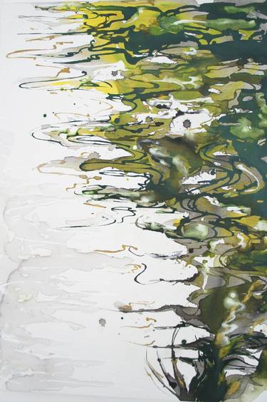Original Abstract Water Paintings by Andi Theokle