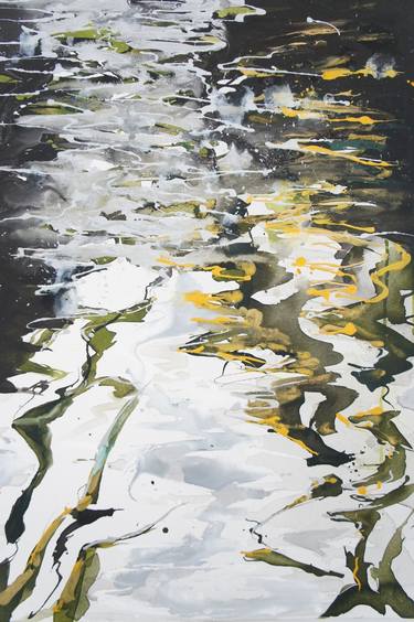 Original Abstract Water Paintings by Andi Theokle