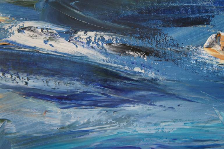 Original Abstract Water Painting by andi theokle