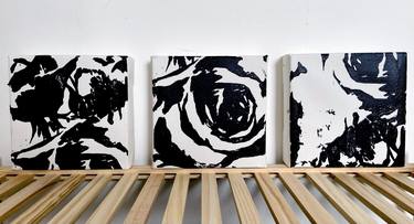 Print of Abstract Floral Printmaking by andi theokle