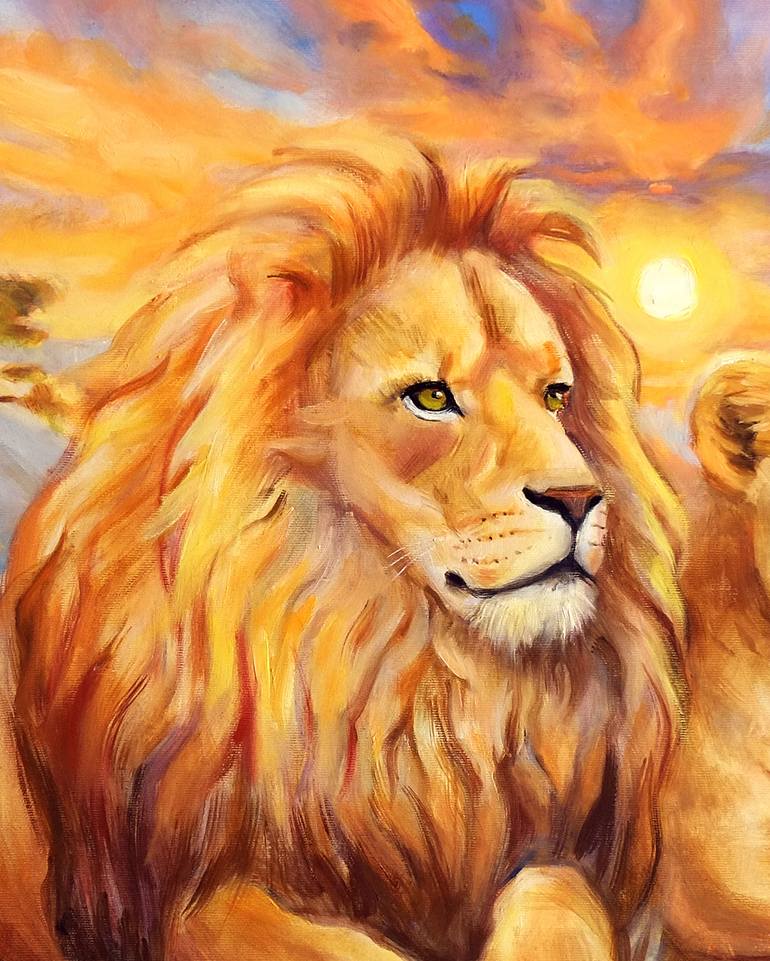 Original Realism Animal Painting by Alexandra Yaremenko