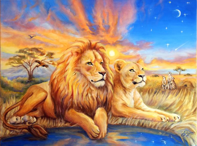 Original Realism Animal Painting by Alexandra Yaremenko