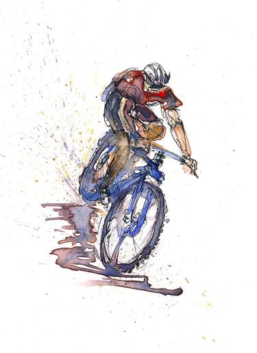 Original Bicycle Printmaking by Mike Orrey