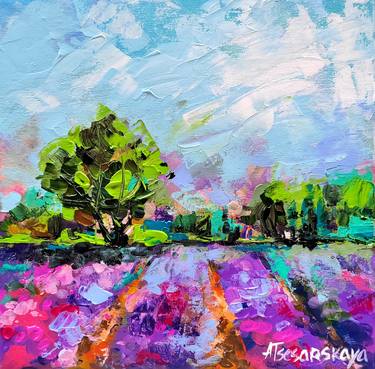 Original Impressionism Language Paintings by Aliaksandra Tsesarskaya