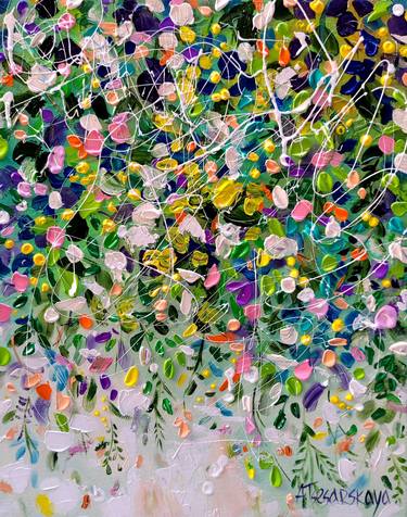 Original Fine Art Floral Paintings by Aliaksandra Tsesarskaya