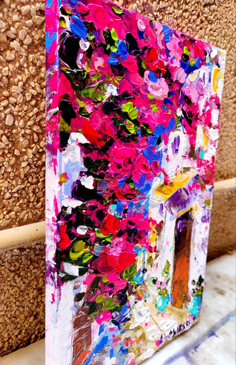 Original Contemporary Cities Painting by Aliaksandra Tsesarskaya