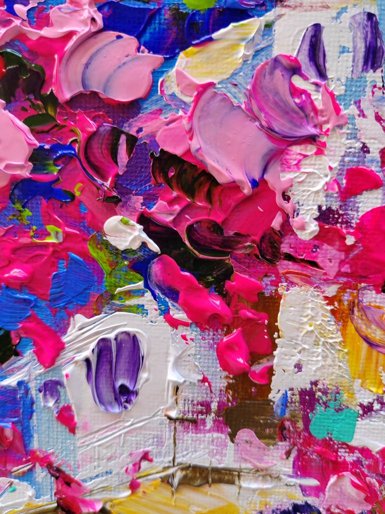 Original Contemporary Cities Painting by Aliaksandra Tsesarskaya