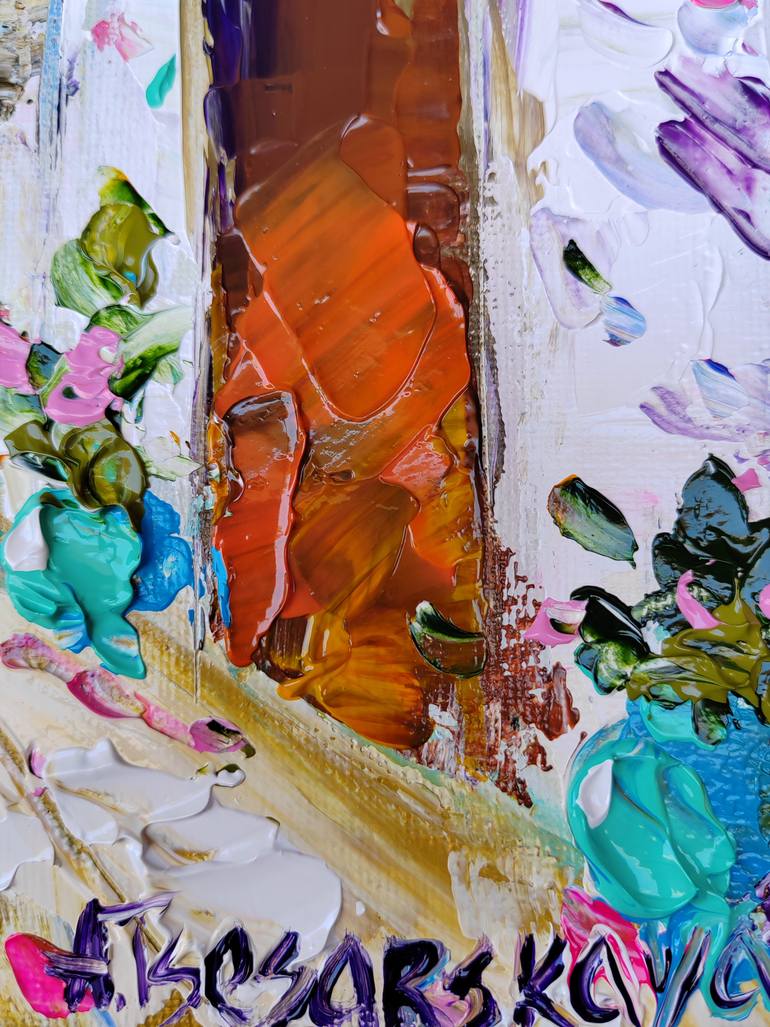 Original Contemporary Cities Painting by Aliaksandra Tsesarskaya