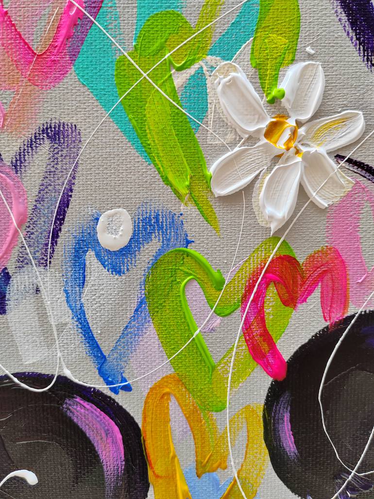 Original Contemporary Love Painting by Aliaksandra Tsesarskaya