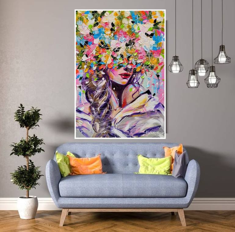 Original Contemporary Women Painting by Aliaksandra Tsesarskaya