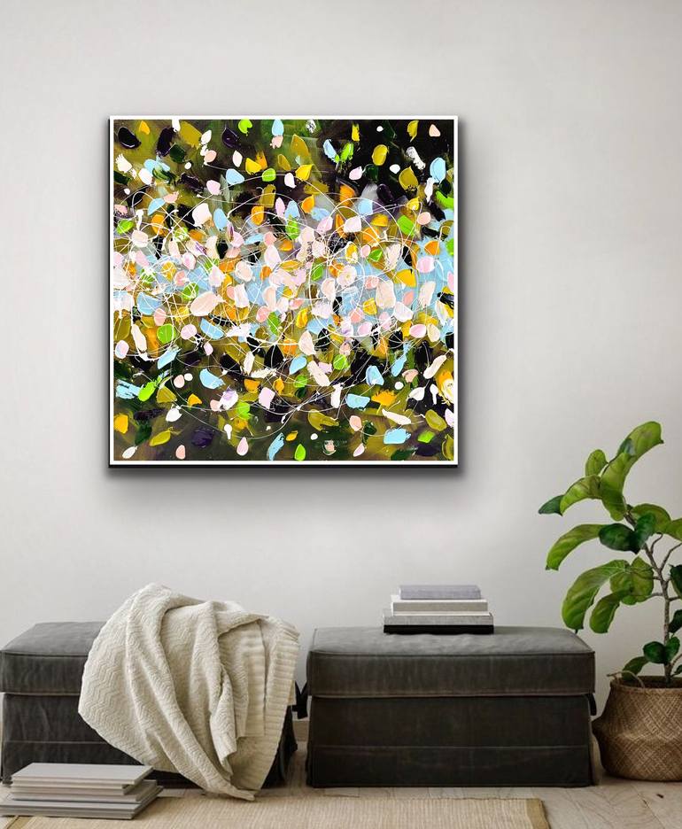 Original Abstract Painting by Aliaksandra Tsesarskaya