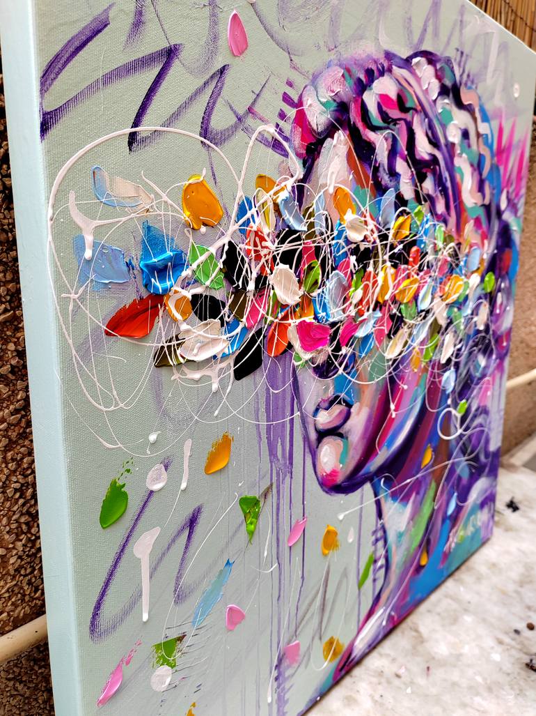 Original Contemporary Religion Painting by Aliaksandra Tsesarskaya