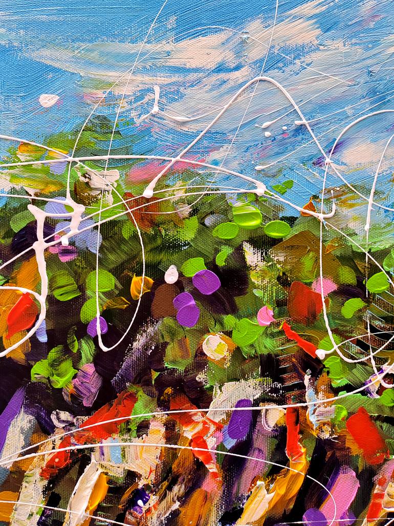 Original Contemporary Beach Painting by Aliaksandra Tsesarskaya