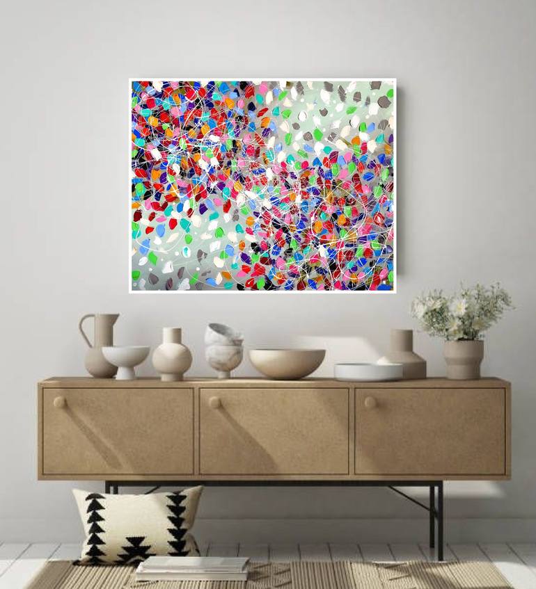 Original Abstract Painting by Aliaksandra Tsesarskaya