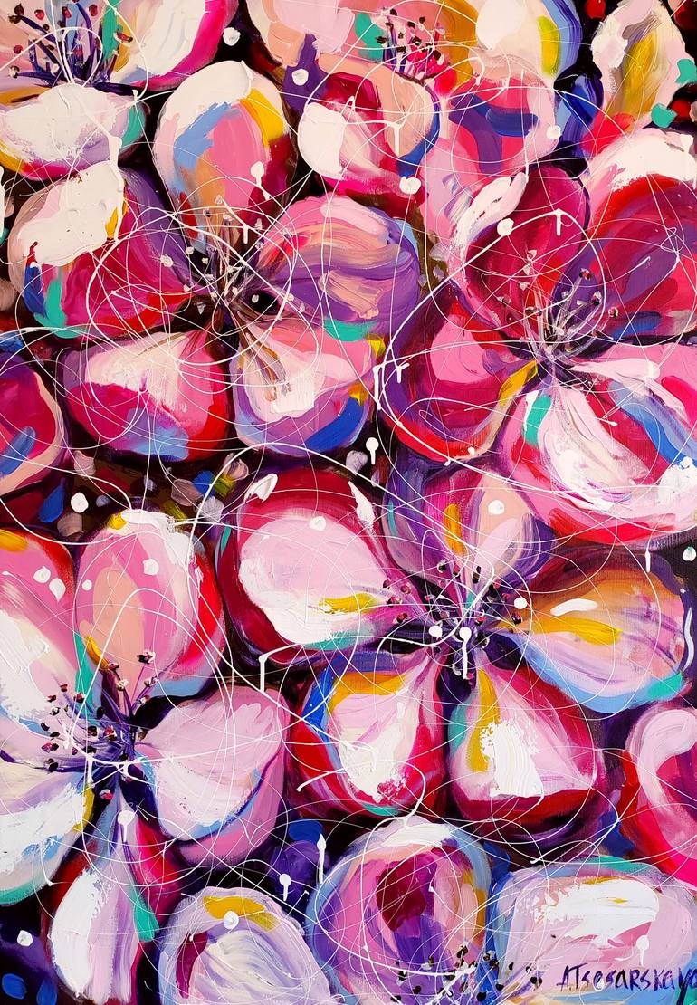 Print of Contemporary Botanic Paintings by Aliaksandra Tsesarskaya