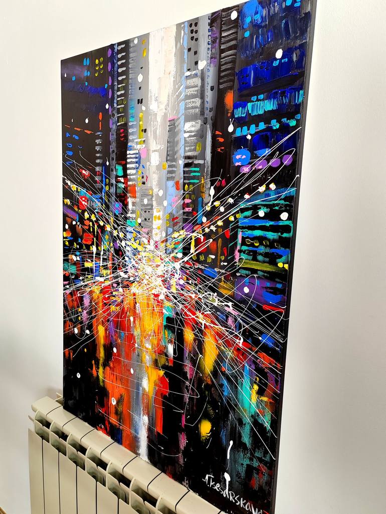 Original Cities Painting by Aliaksandra Tsesarskaya