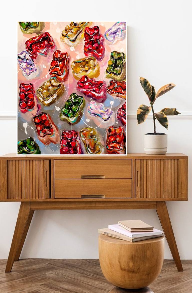 Original Contemporary Food Painting by Aliaksandra Tsesarskaya