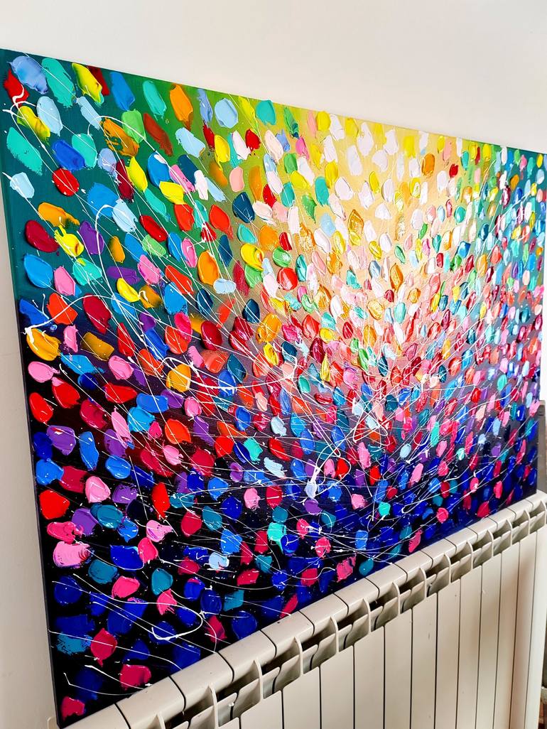 Original Abstract Painting by Aliaksandra Tsesarskaya