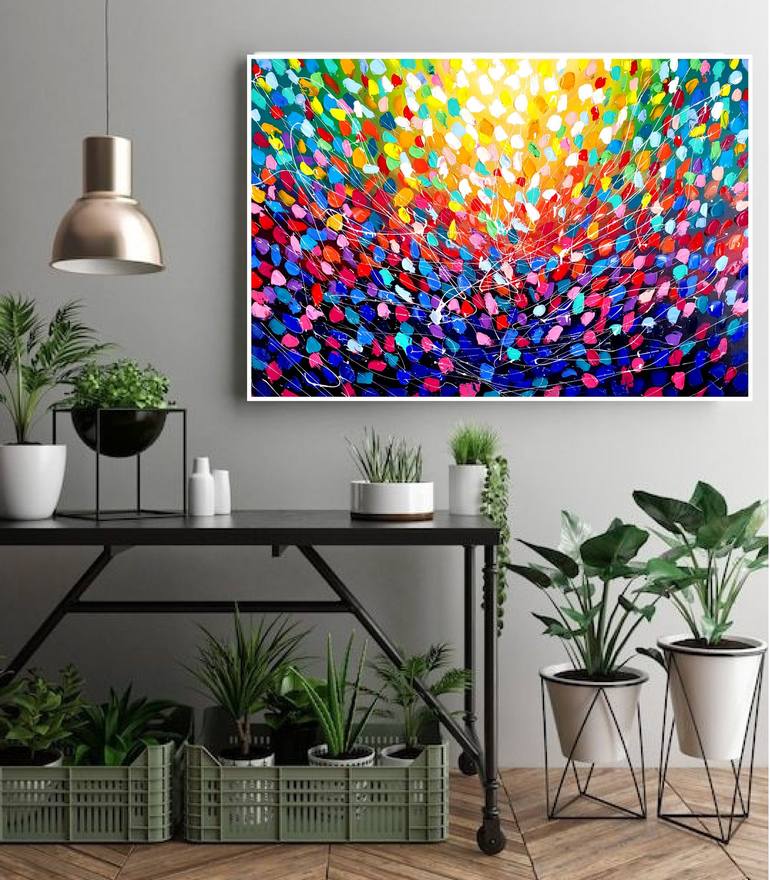 Original Abstract Painting by Aliaksandra Tsesarskaya