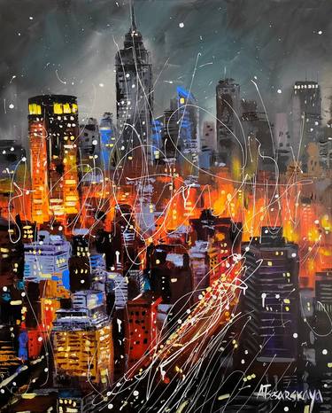 Original Cities Paintings by Aliaksandra Tsesarskaya