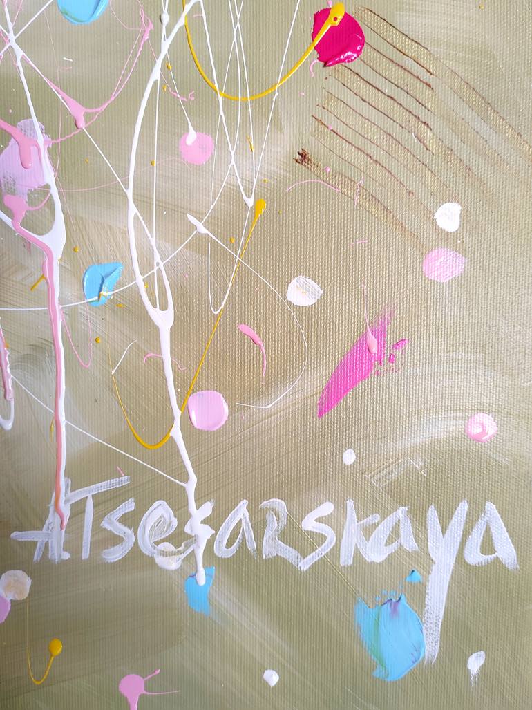 Original Abstract Expressionism Nature Painting by Aliaksandra Tsesarskaya