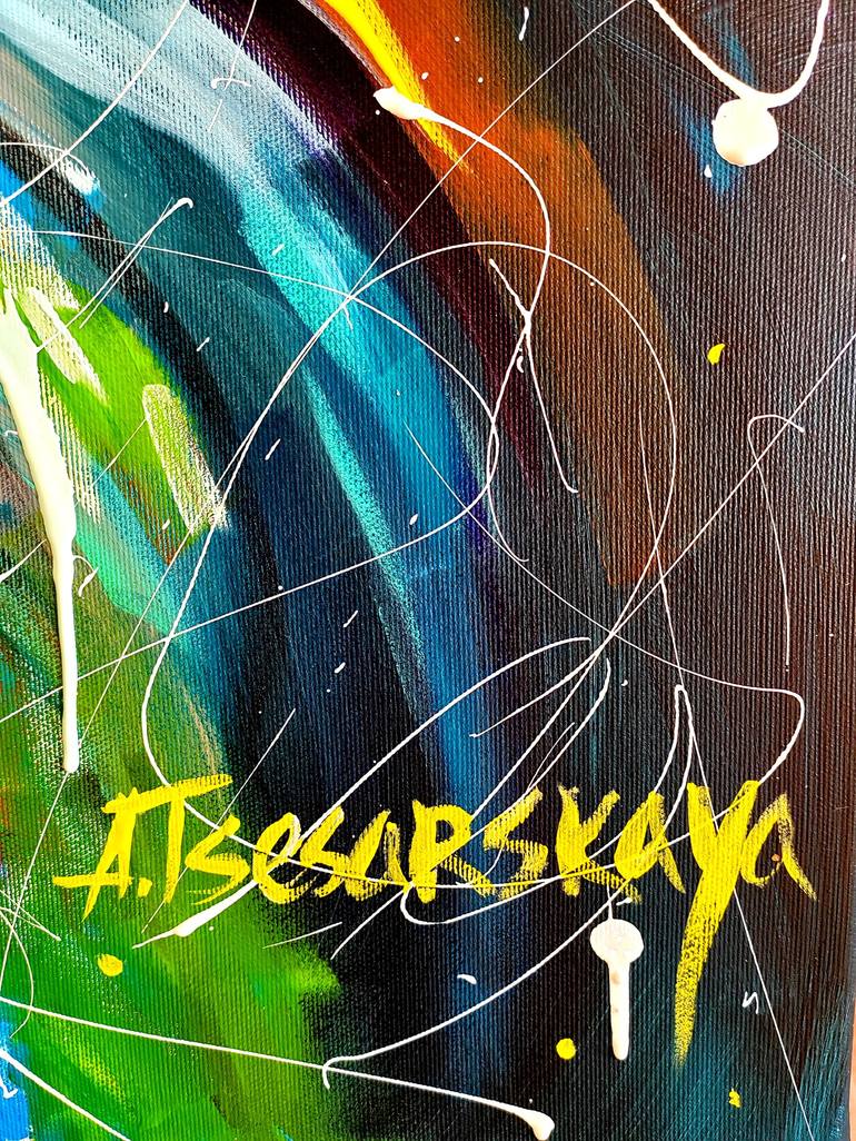 Original Contemporary Animal Painting by Aliaksandra Tsesarskaya