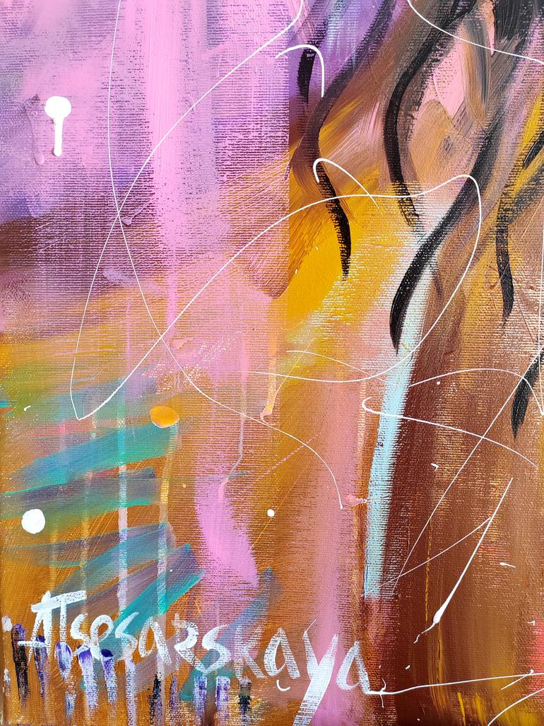 Original Contemporary Women Painting by Aliaksandra Tsesarskaya