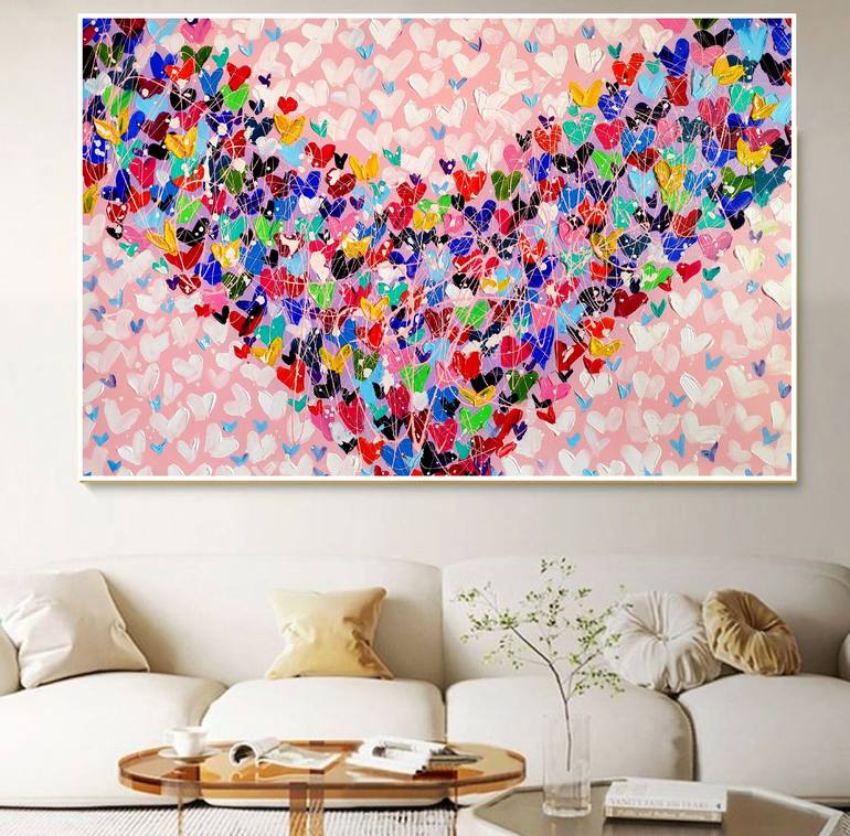 Original Love Painting by Aliaksandra Tsesarskaya