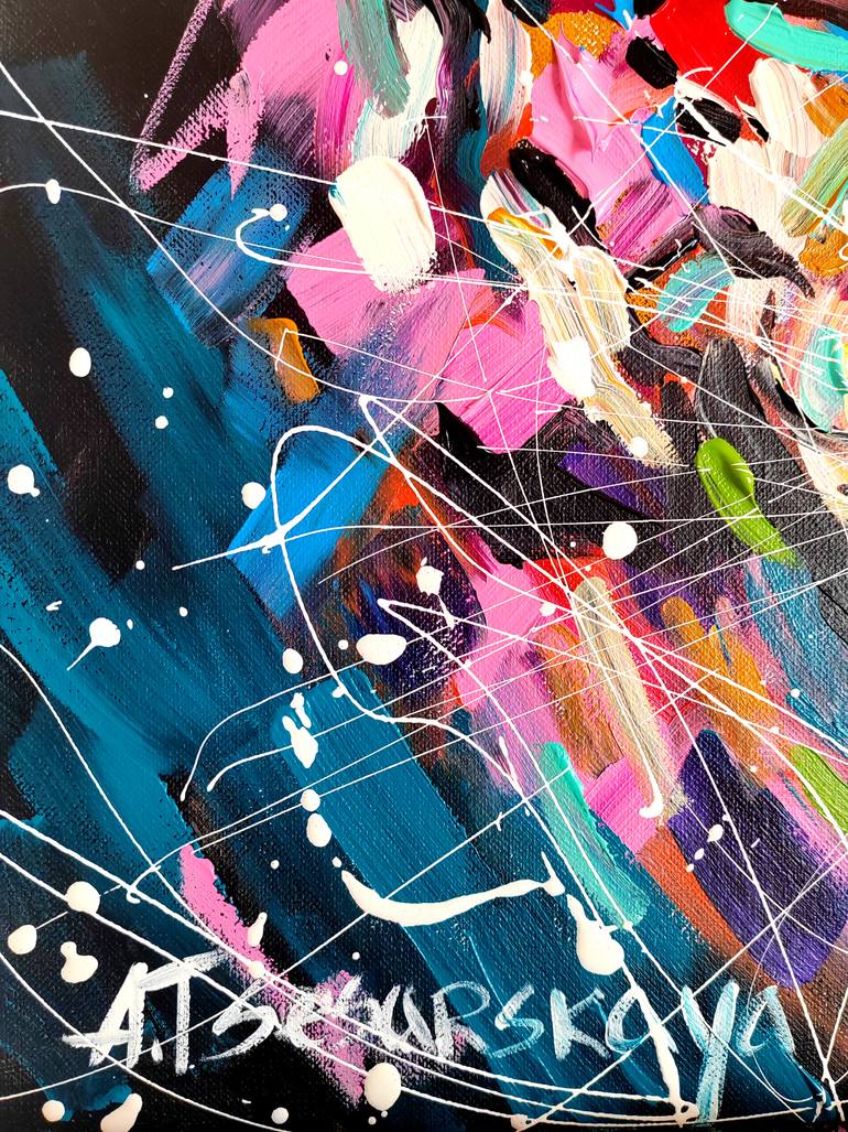 Original Contemporary Animal Painting by Aliaksandra Tsesarskaya