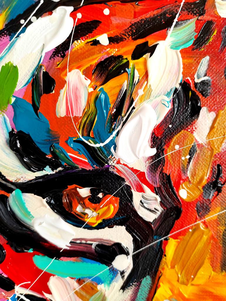 Original Contemporary Animal Painting by Aliaksandra Tsesarskaya