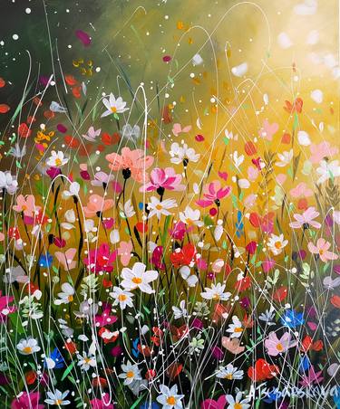 Print of Impressionism Floral Paintings by Aliaksandra Tsesarskaya