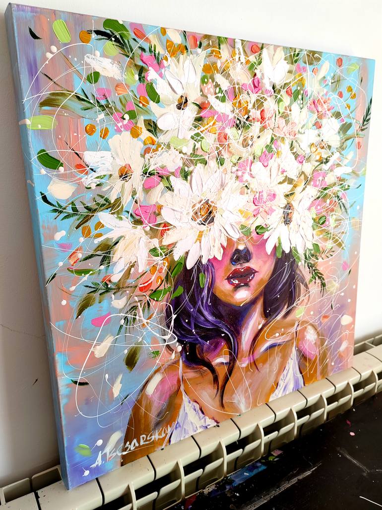 Original Contemporary Women Painting by Aliaksandra Tsesarskaya