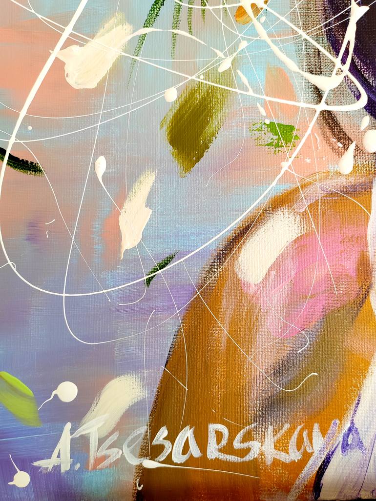 Original Contemporary Women Painting by Aliaksandra Tsesarskaya