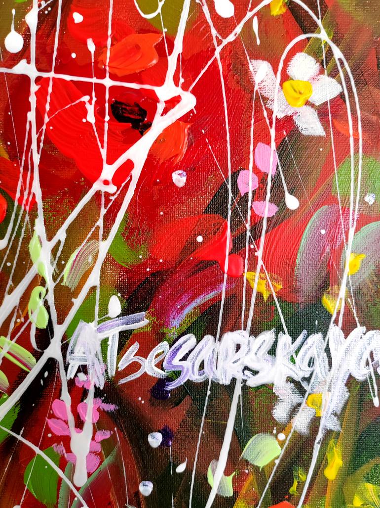 Original Contemporary Landscape Painting by Aliaksandra Tsesarskaya