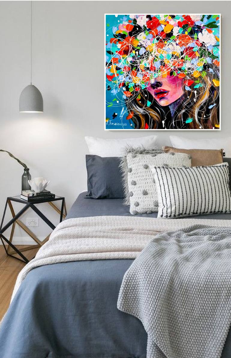 Original Contemporary Women Painting by Aliaksandra Tsesarskaya