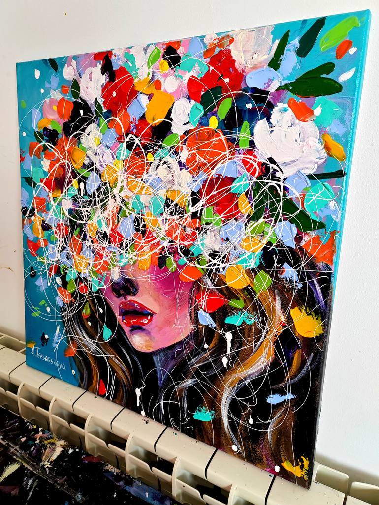 Original Contemporary Women Painting by Aliaksandra Tsesarskaya