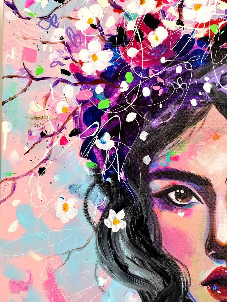 Original Contemporary Women Painting by Aliaksandra Tsesarskaya