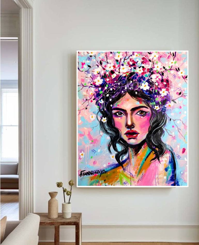 Original Contemporary Women Painting by Aliaksandra Tsesarskaya