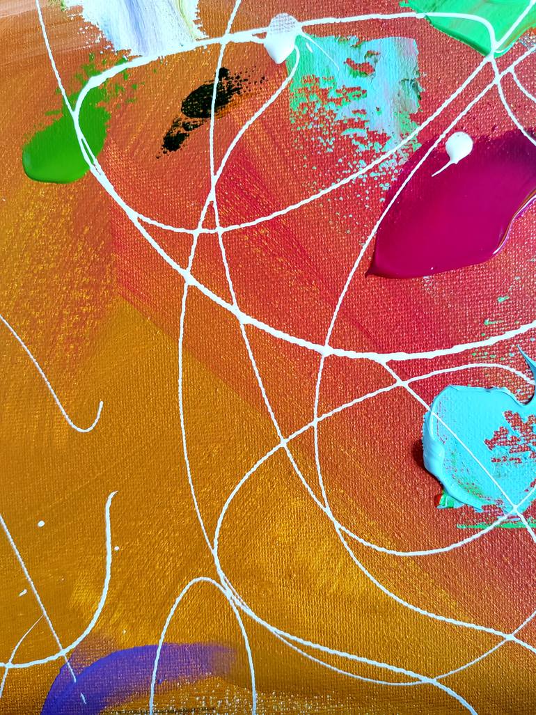 Original Abstract Expressionism Women Painting by Aliaksandra Tsesarskaya