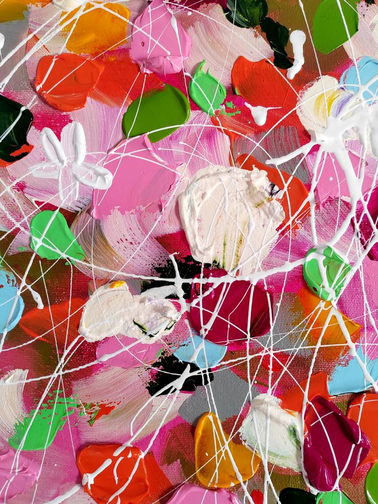 Original Abstract Expressionism Women Painting by Aliaksandra Tsesarskaya