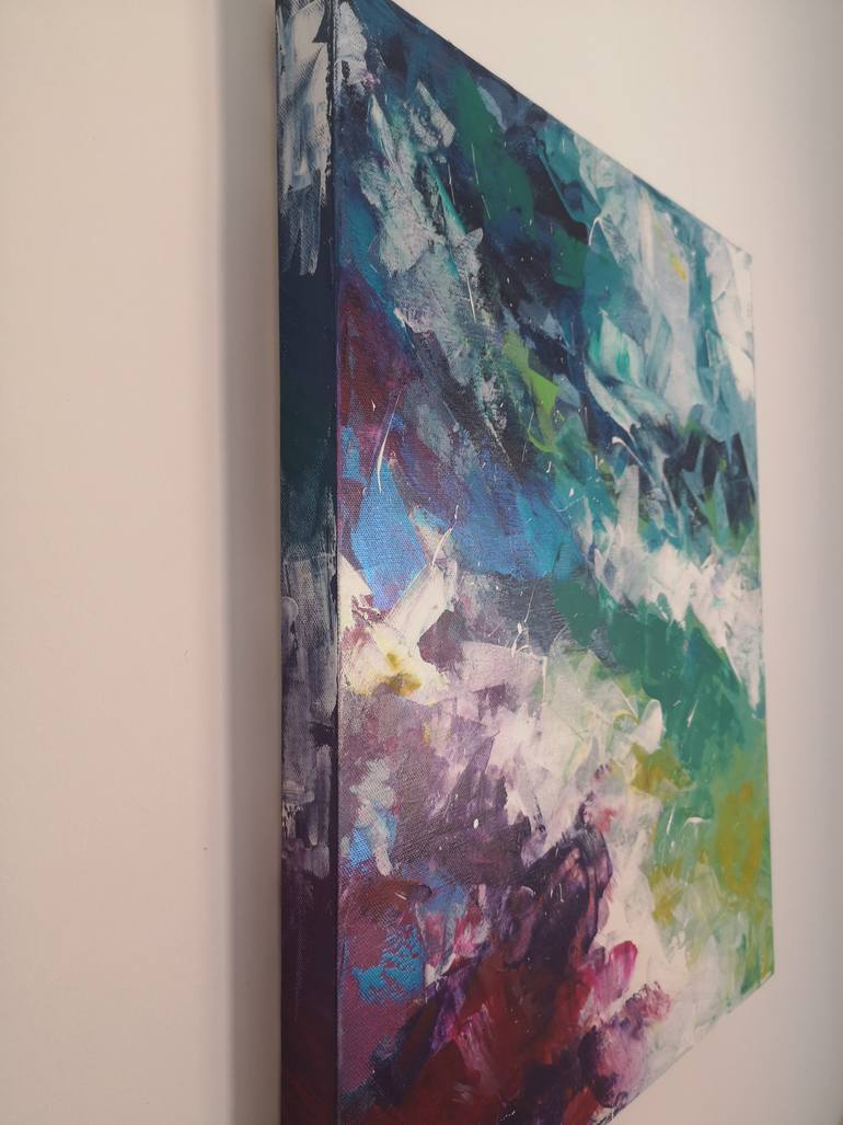 Original Abstract Expressionism Abstract Painting by Aliaksandra Tsesarskaya