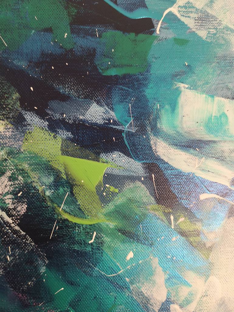 Original Abstract Expressionism Abstract Painting by Aliaksandra Tsesarskaya