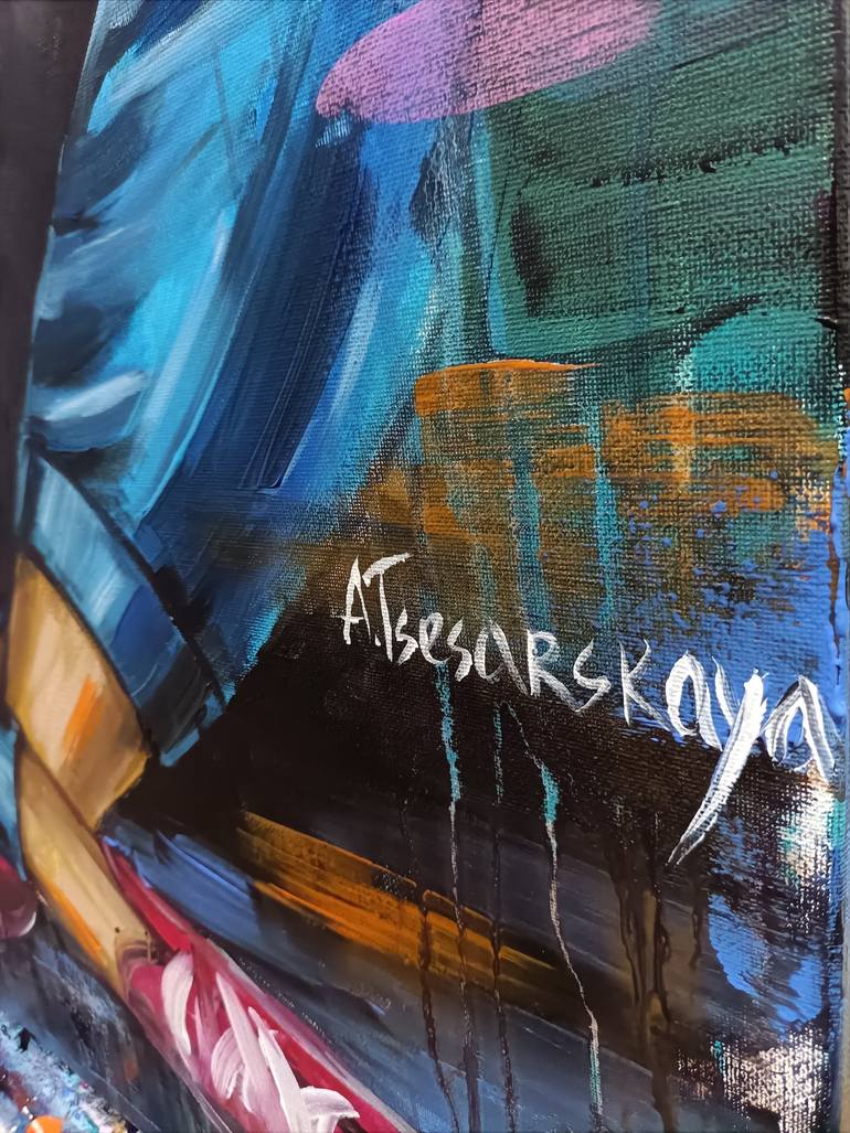 Original Figurative Women Painting by Aliaksandra Tsesarskaya