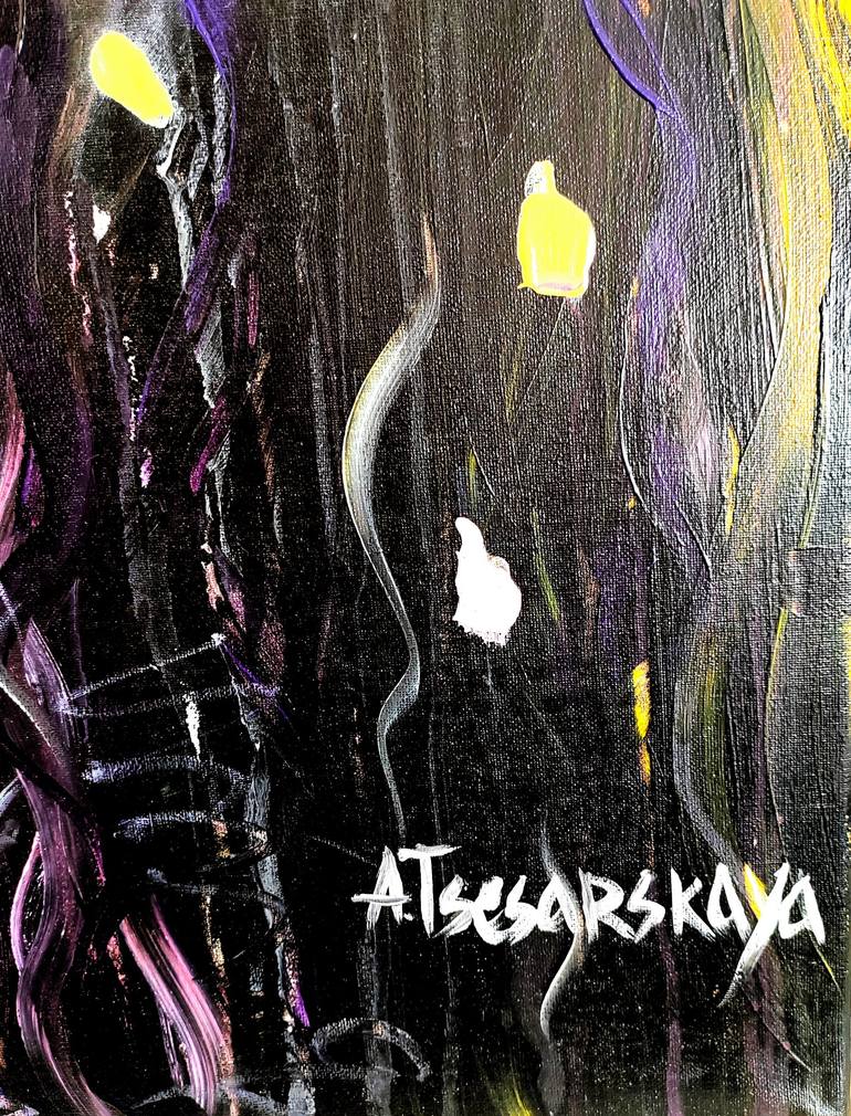 Original Abstract Expressionism Women Painting by Aliaksandra Tsesarskaya