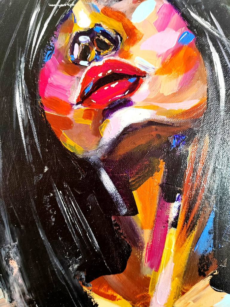 Original Women Painting by Aliaksandra Tsesarskaya