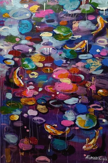 Original Fish Paintings by Aliaksandra Tsesarskaya